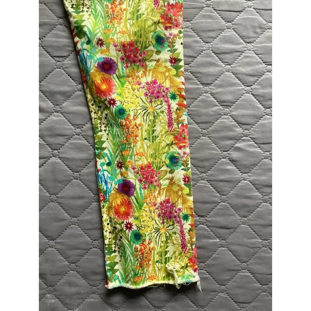J. Crew Toothpick Pants Womens 26 Floral Print Liberty Art Ankle Jeans festival - Picture 16 of 16